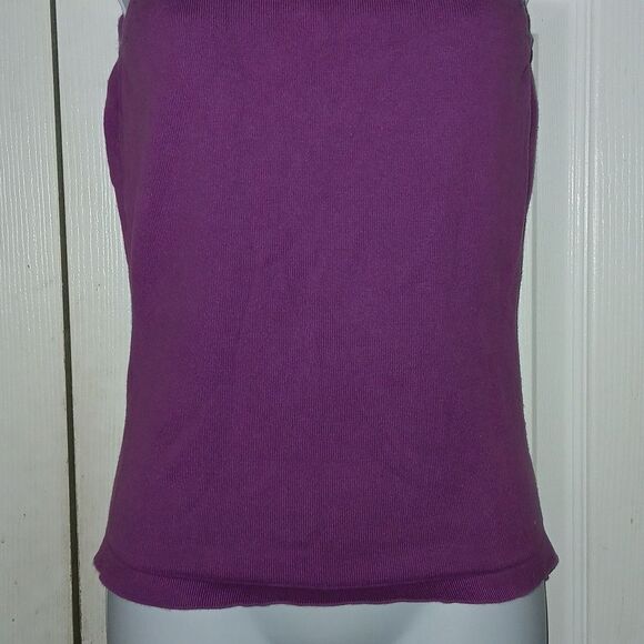 GAP stretch purple sleeveless tank top sweater Sz S EUC - Picture 2 of 5